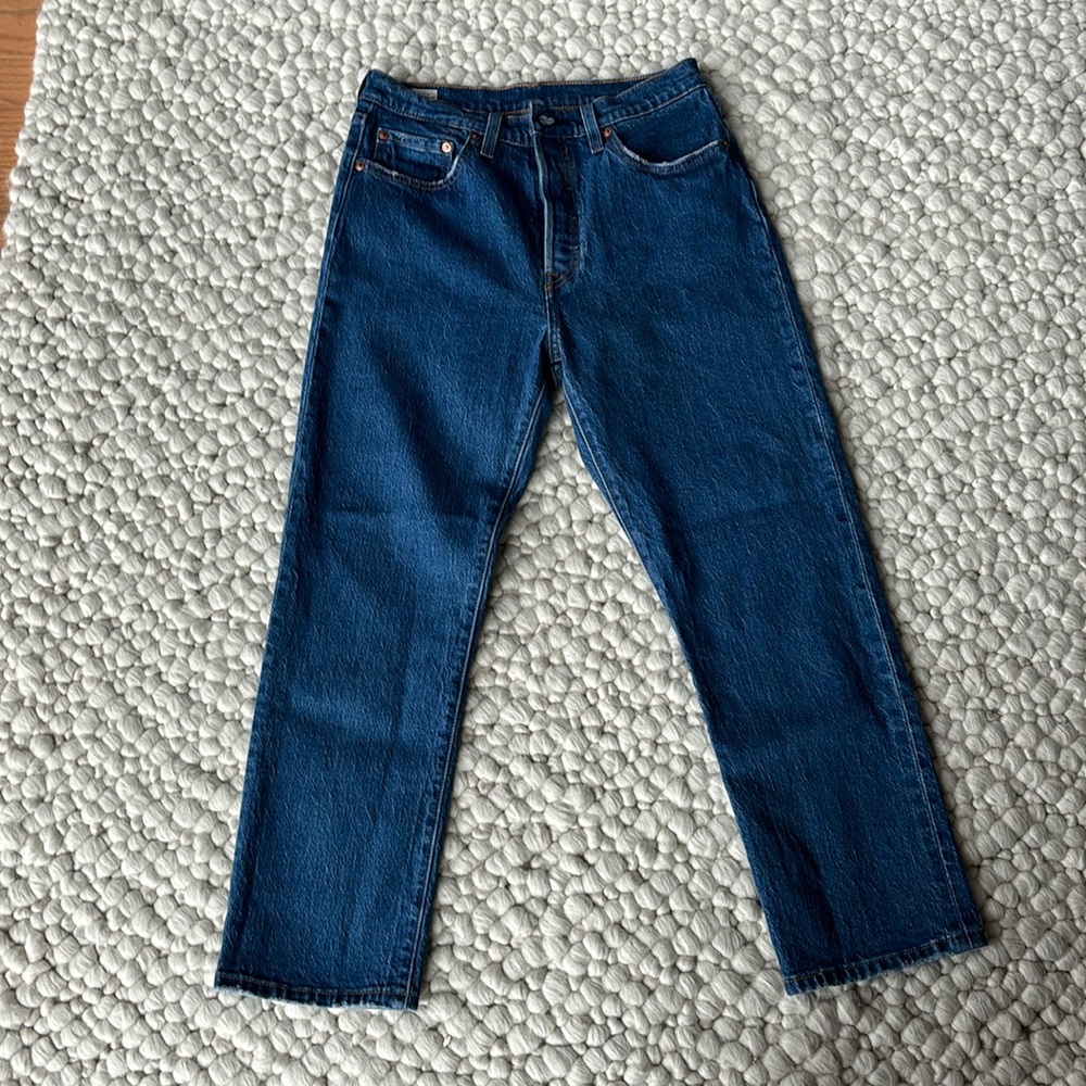 Levi’s premium 501 crop Jazz Pop 28/26